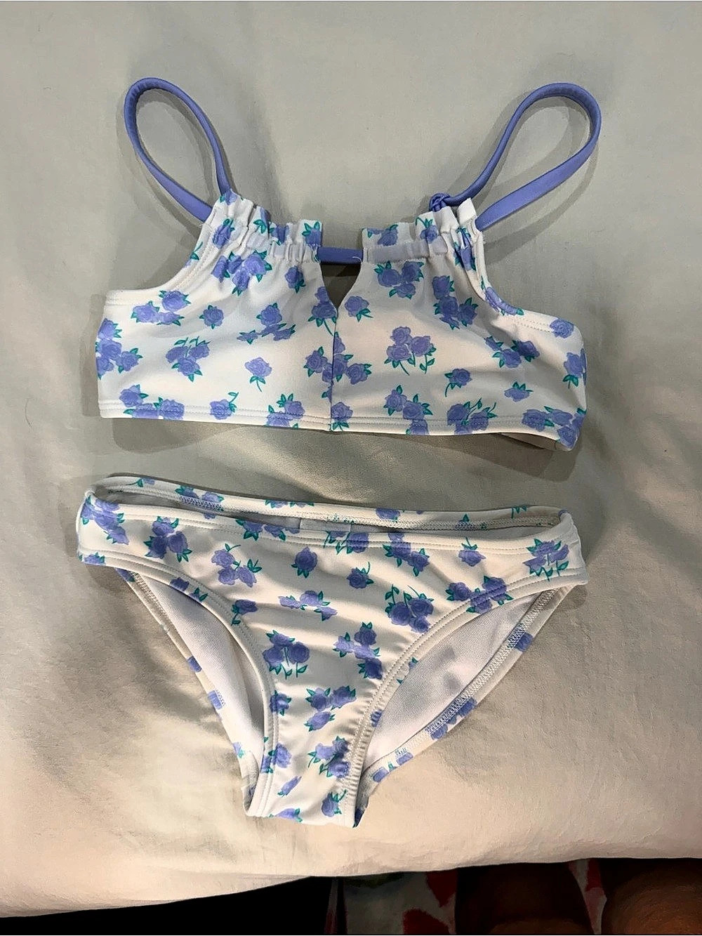 Target Art Class Girls Ditsy Rose Energy 2-Piece Bikini Set Size M 8